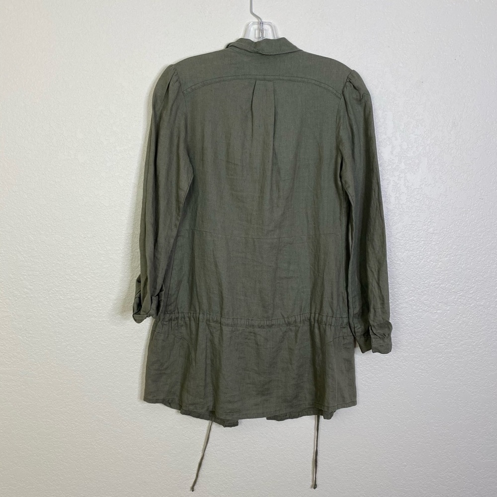 Acrobat/ Belted Linen Button down belted Tunic - Picture 4 of 7